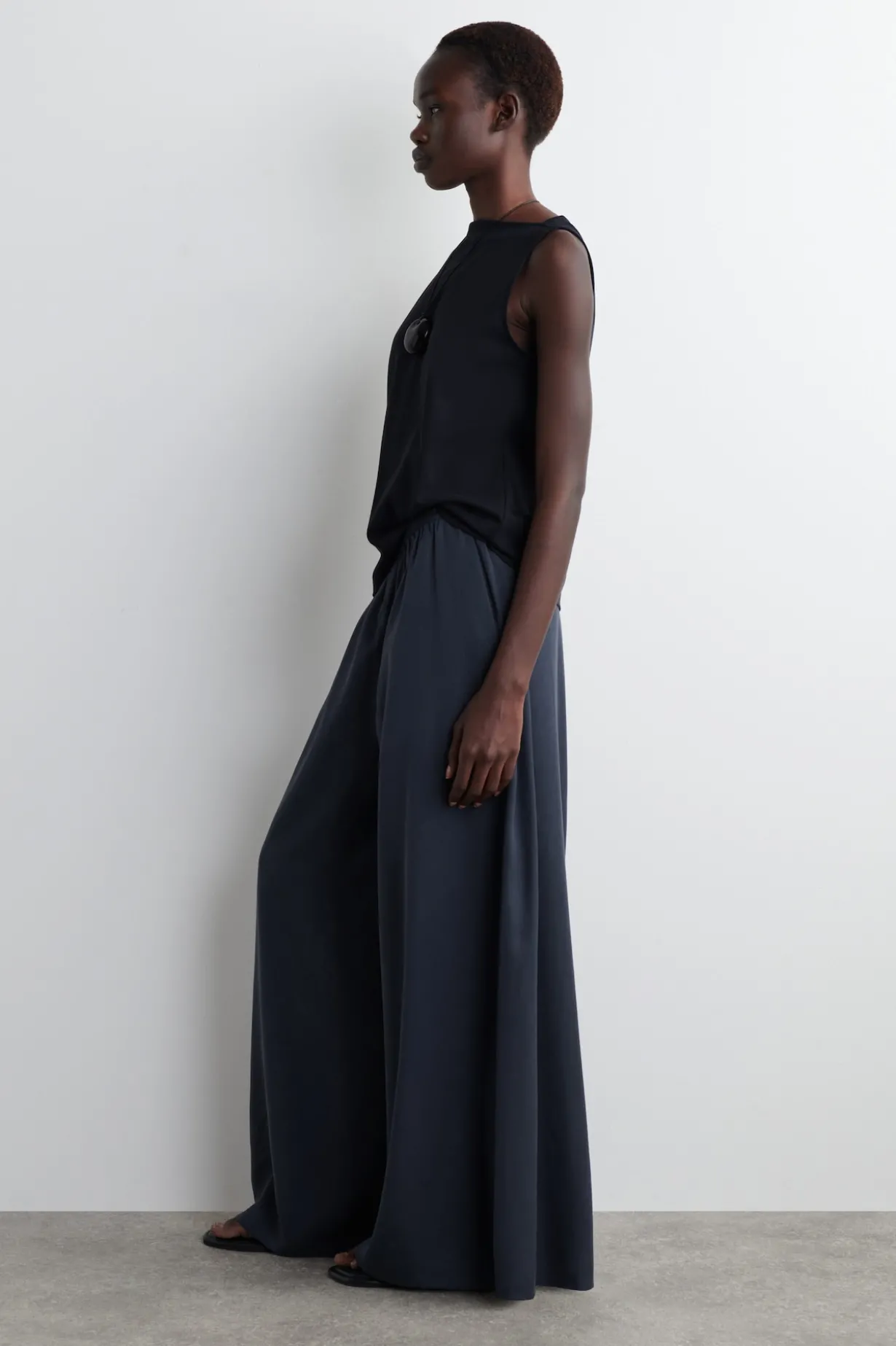 PALAZZO-HOSE AUS TWILL