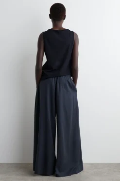 PALAZZO-HOSE AUS TWILL