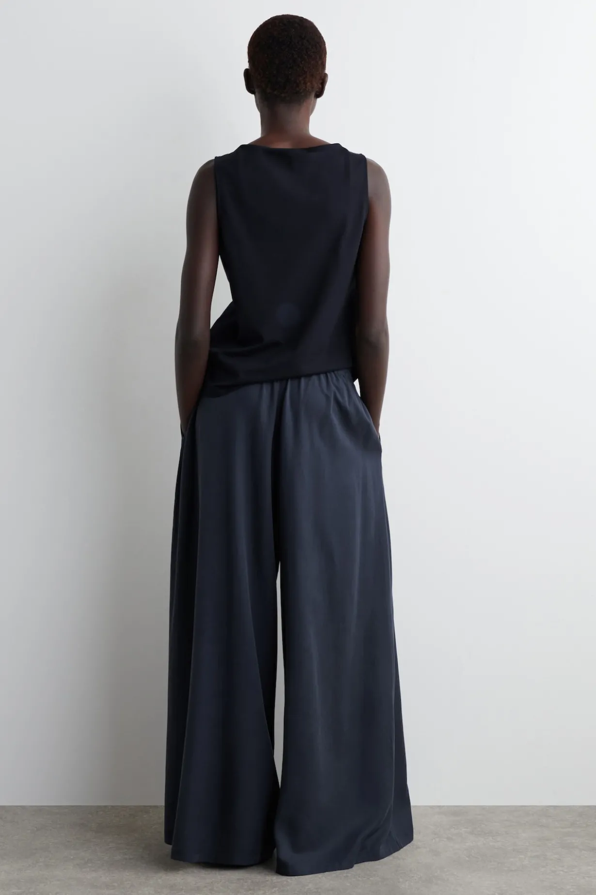 PALAZZO-HOSE AUS TWILL