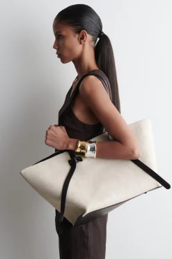 PINCH TOTE BAG - LEINEN