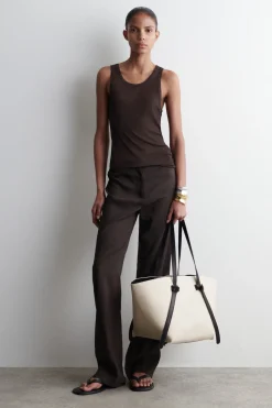 PINCH TOTE BAG - LEINEN