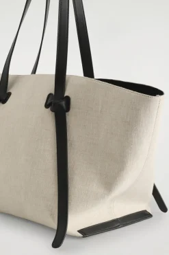 PINCH TOTE BAG - LEINEN