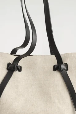 PINCH TOTE BAG - LEINEN