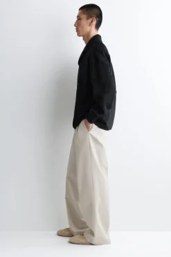 PLACKET-DETAIL WOOL-BLEND POLO JUMPER