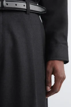 PLEATED WOOL RELAXED-FIT STRAIGHT-LEG TROUSERS