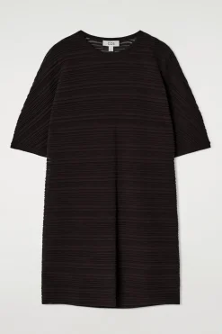 PLISSIERTES MINIKLEID AUS STRICK