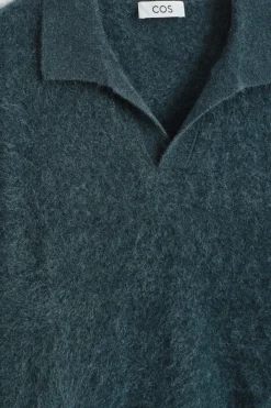 POLOPULLOVER AUS GEBÜRSTETEM KASCHMIR