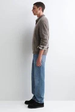 POLOPULLOVER AUS GEBÜRSTETEM KASCHMIR