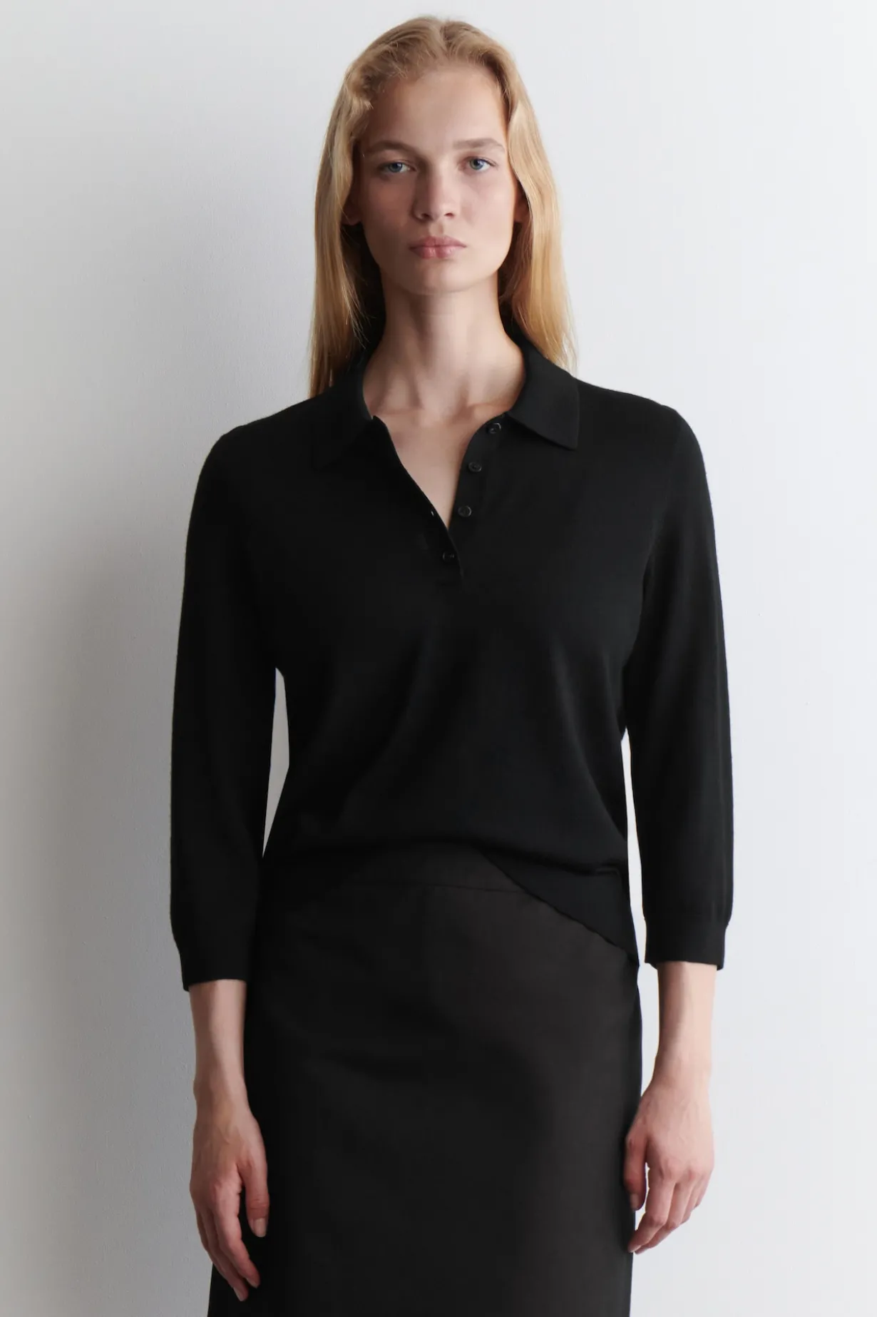 POLOPULLOVER AUS MERINOWOLLE