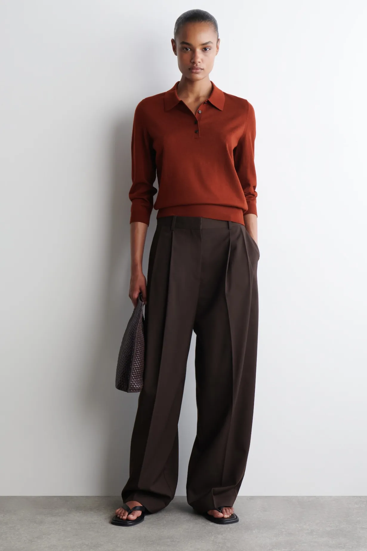 POLOPULLOVER AUS MERINOWOLLE