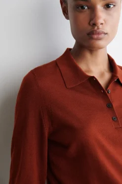 POLOPULLOVER AUS MERINOWOLLE
