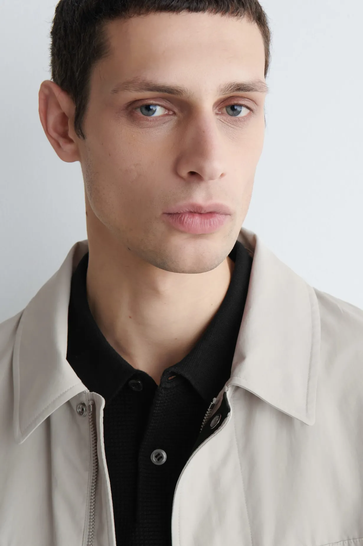 POLOSHIRT AUS BAUMWOLLE IN WAFFELOPTIK