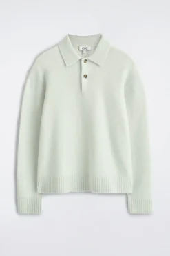 POLOSHIRT AUS GEBÜRSTETER WOLLE