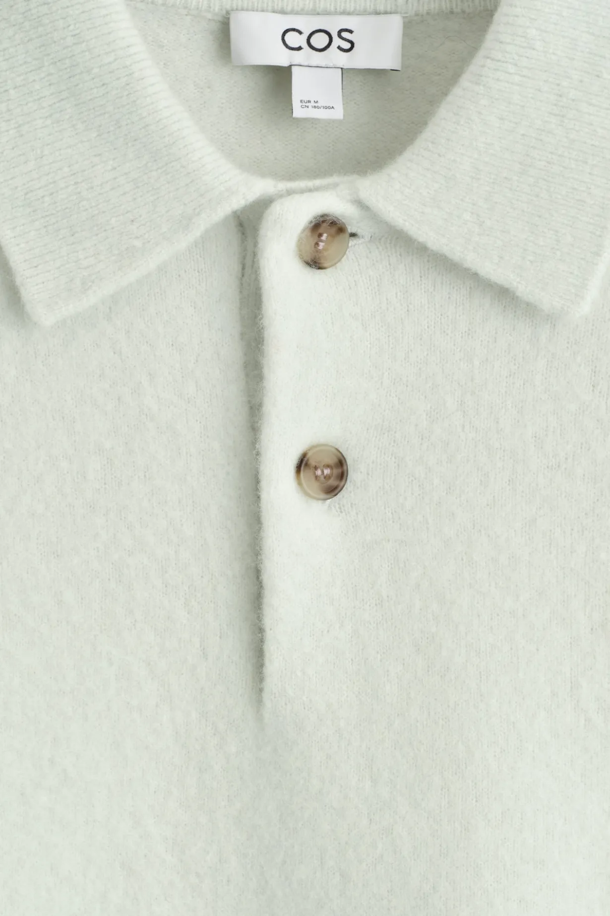 POLOSHIRT AUS GEBÜRSTETER WOLLE