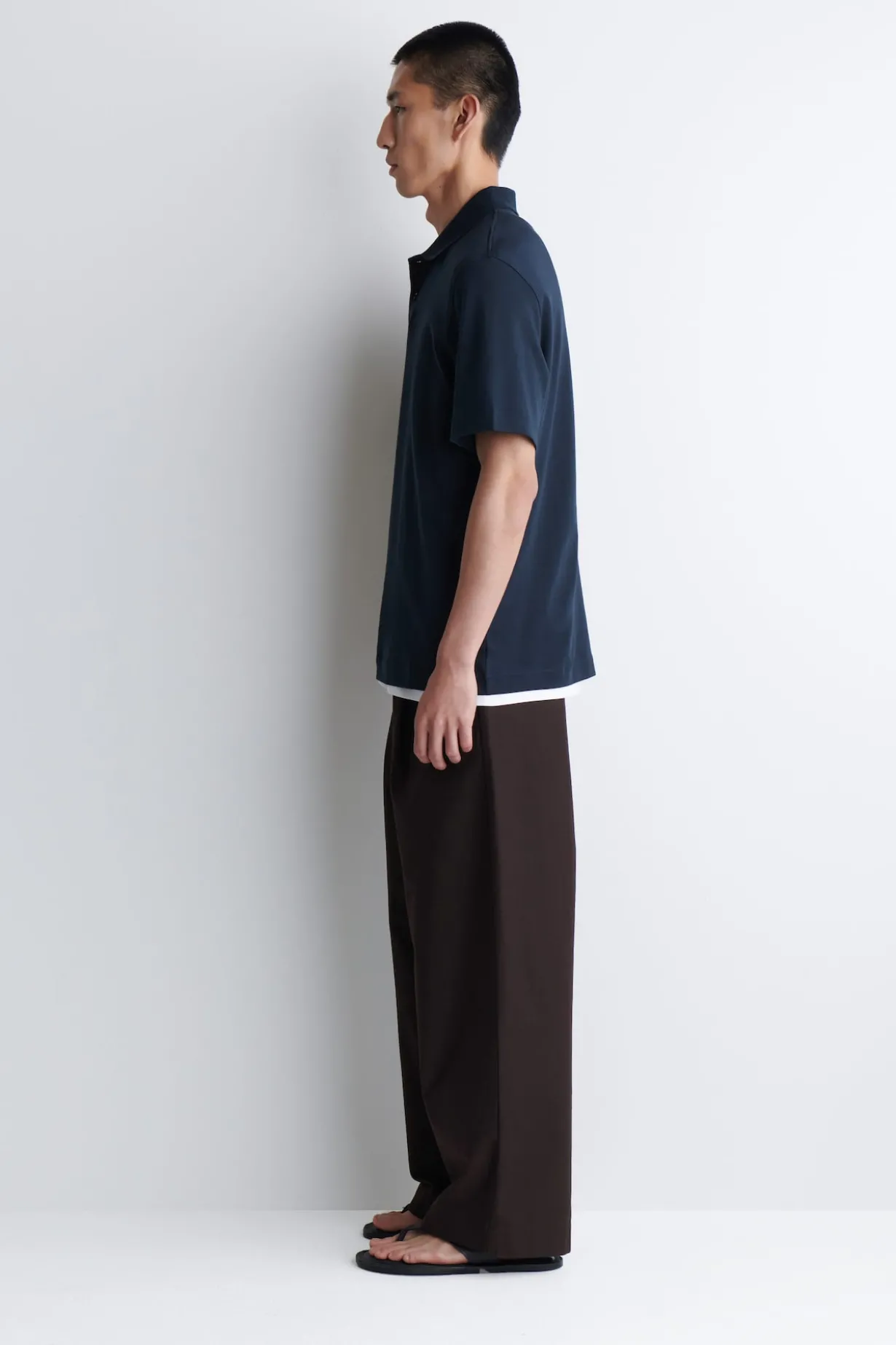 POLOSHIRT AUS INTERLOCK-BAUMWOLLE