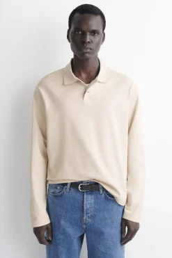 POLOSHIRT AUS INTERLOCK-BAUMWOLLE