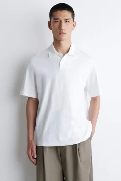 POLOSHIRT AUS INTERLOCK-BAUMWOLLE