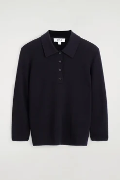 POLOSHIRT AUS MERINOWOLLE MIT VERKÜRZTEN ÄRMELN