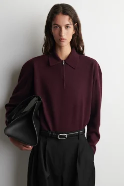 POLOSHIRT AUS MERINOWOLL-YAK-MIX