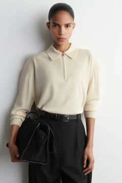 POLOSHIRT AUS MERINOWOLL-YAK-MIX