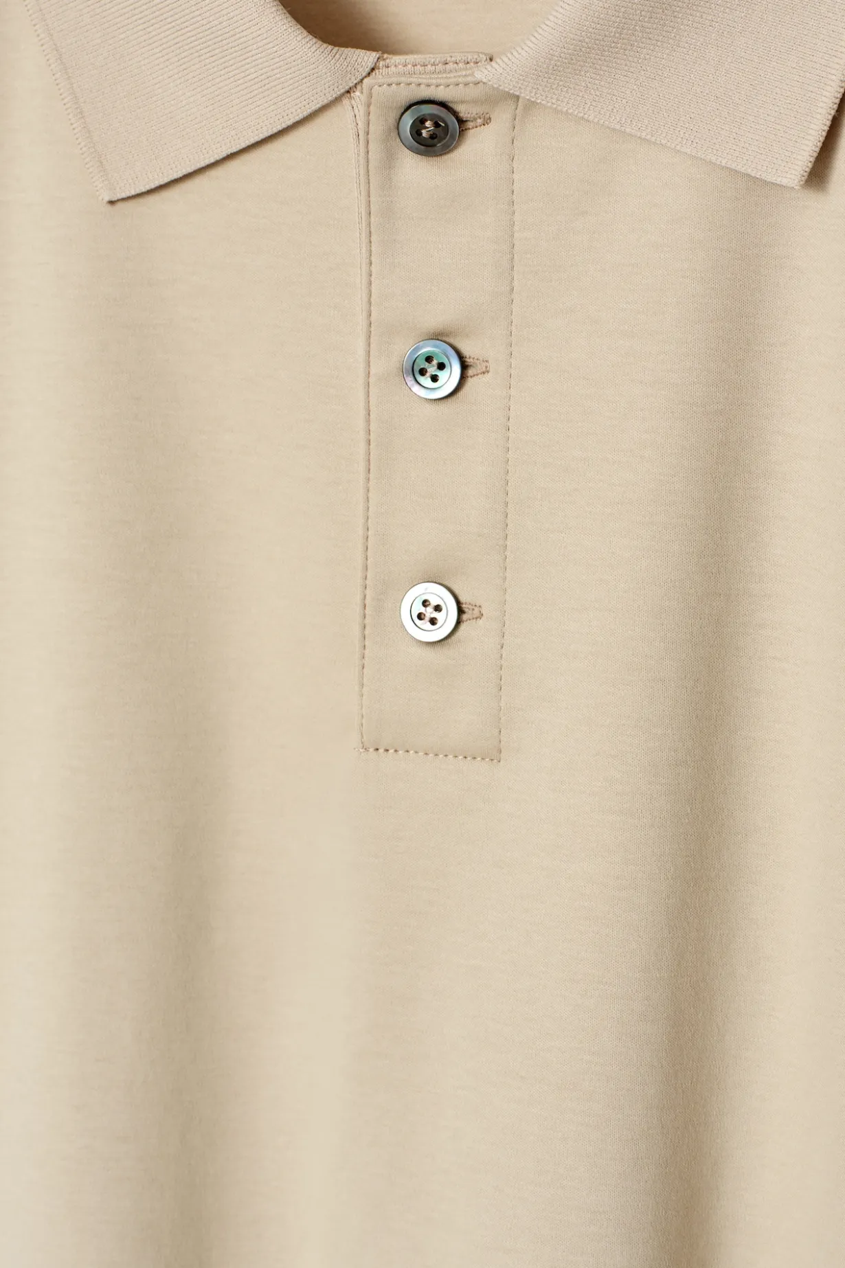 POLOSHIRT AUS MERZERISIERTER BAUMWOLLE