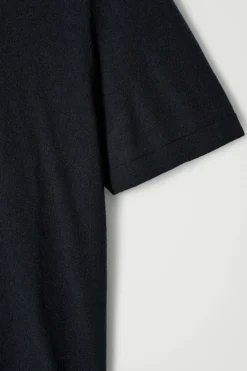 POLOSHIRT MIT OFFENEM KRAGEN AUS KASCHMIR