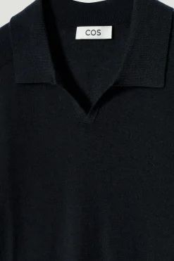 POLOSHIRT MIT OFFENEM KRAGEN AUS KASCHMIR