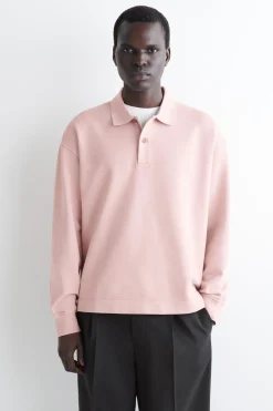 POLO-SWEATSHIRT AUS VORGEWASCHENER BAUMWOLLE