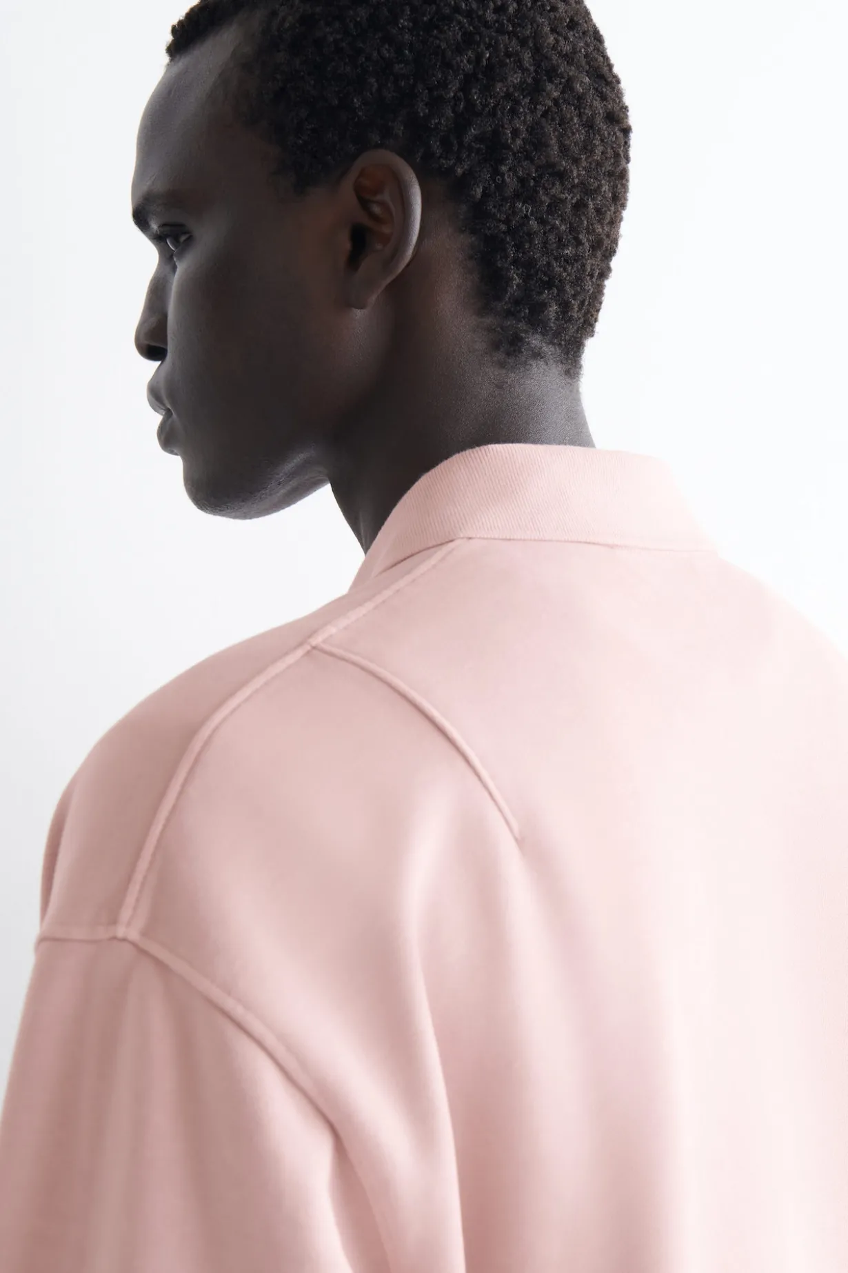 POLO-SWEATSHIRT AUS VORGEWASCHENER BAUMWOLLE