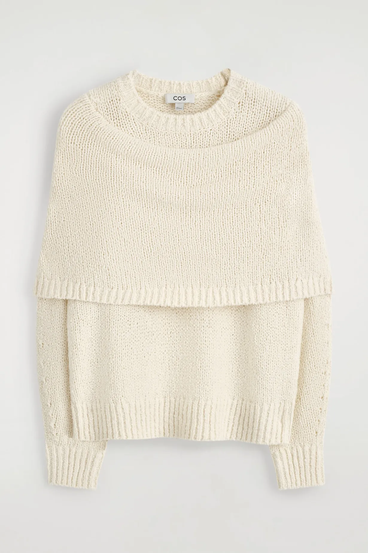 PULLOVER AUS MERINO-KASCHMIR-MIX MIT SCHAL