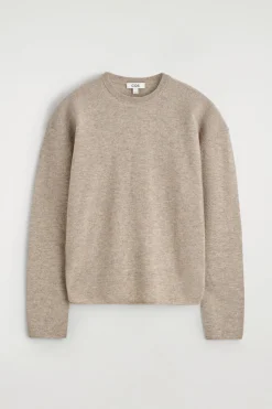 PULLOVER AUS MERINOWOLLE MIT RUNDHALSAUSSCHNITT