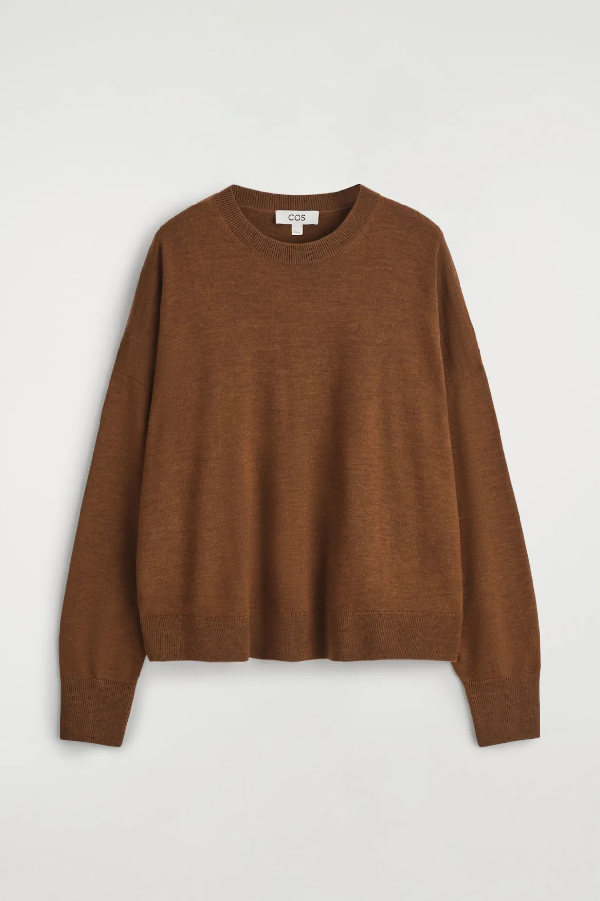 PULLOVER AUS MERINOWOLLE MIT RUNDHALSAUSSCHNITT