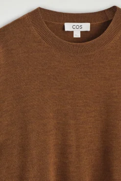PULLOVER AUS MERINOWOLLE MIT RUNDHALSAUSSCHNITT