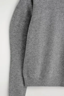 PULLOVER AUS MERINOWOLLE MIT BALLONÄRMELN