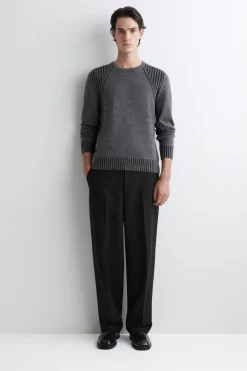 PULLOVER AUS MERINOWOLL-KASCHMIR-MIX