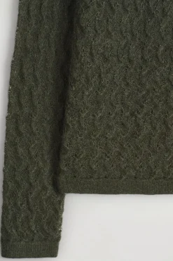 PULLOVER AUS MOHAIR MIT POINTELLE-MUSTER
