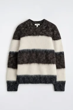 PULLOVER AUS MOHAIR MIT RUNDHALSAUSSCHNITT