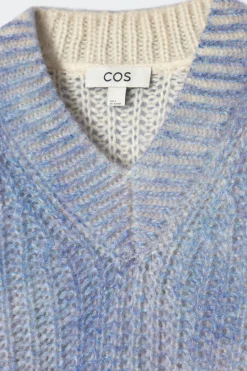 PULLOVER AUS MOHAIR MIT SPRAYFARBEN-DESIGN