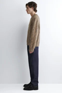 PULLOVER AUS MOHAIR-MIX MIT RUNDHALSAUSSCHNITT