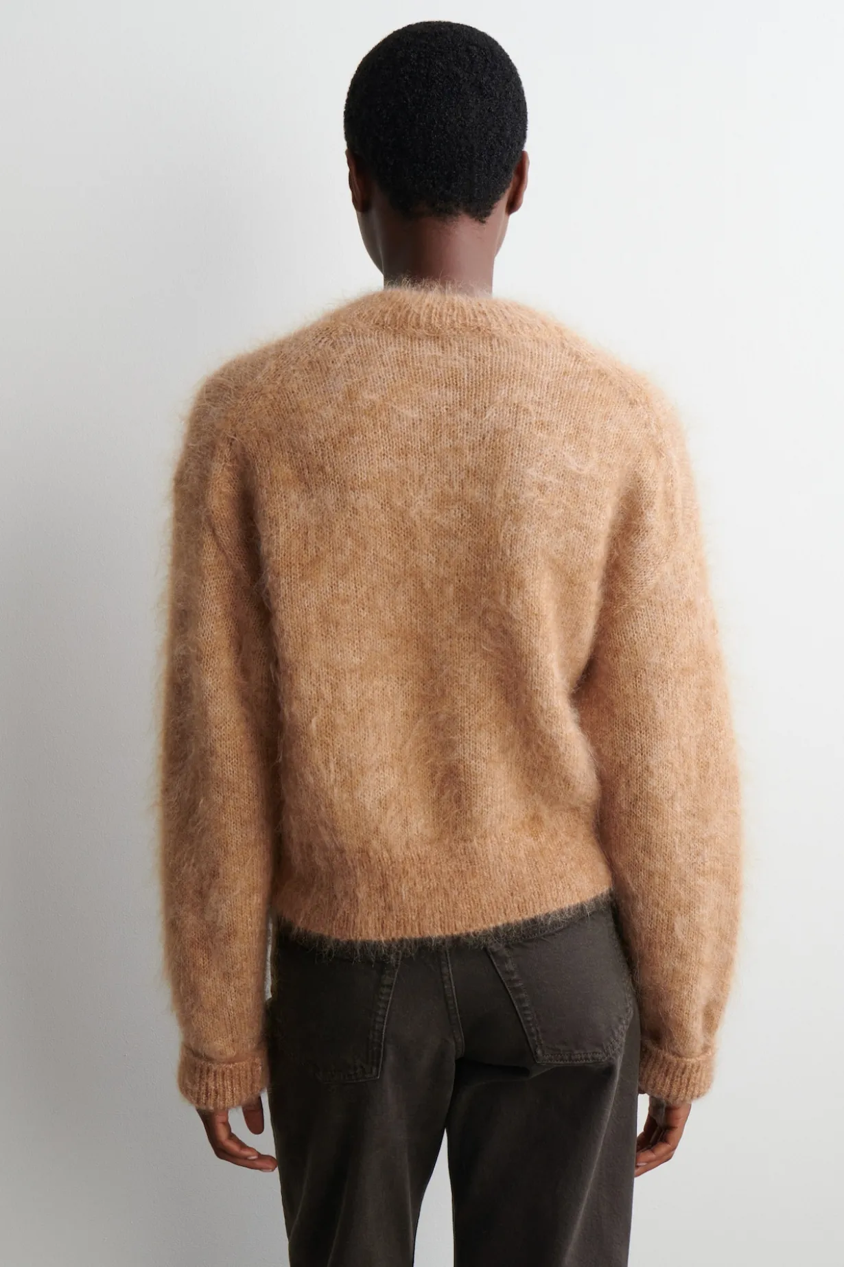 PULLOVER AUS MOHAIR-WOLL-MIX