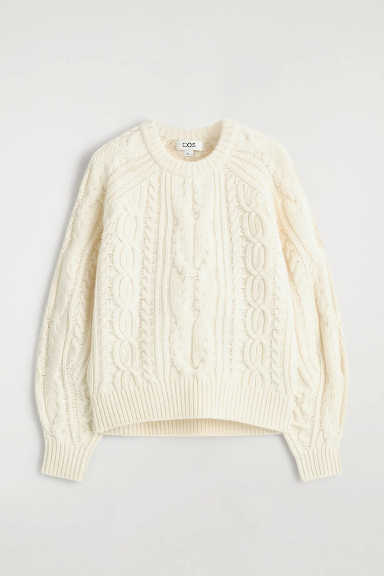 PULLOVER AUS WOLL-KASCHMIR-MIX MIT ZOPFMUSTER