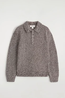 PULLOVER AUS WOLL-MIX MIT KURZEM REISSVERSCHLUSS
