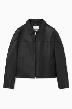 RACER-JACKE AUS LEDER