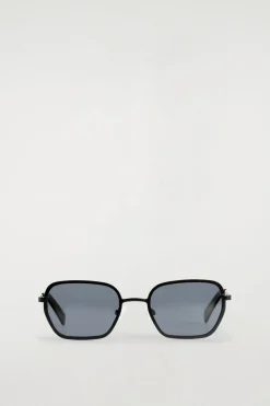 RECHTECKIGE SONNENBRILLE MIT METALLGESTELL