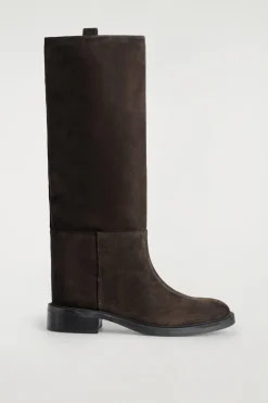 REITSTIEFEL AUS VELOURSLEDER