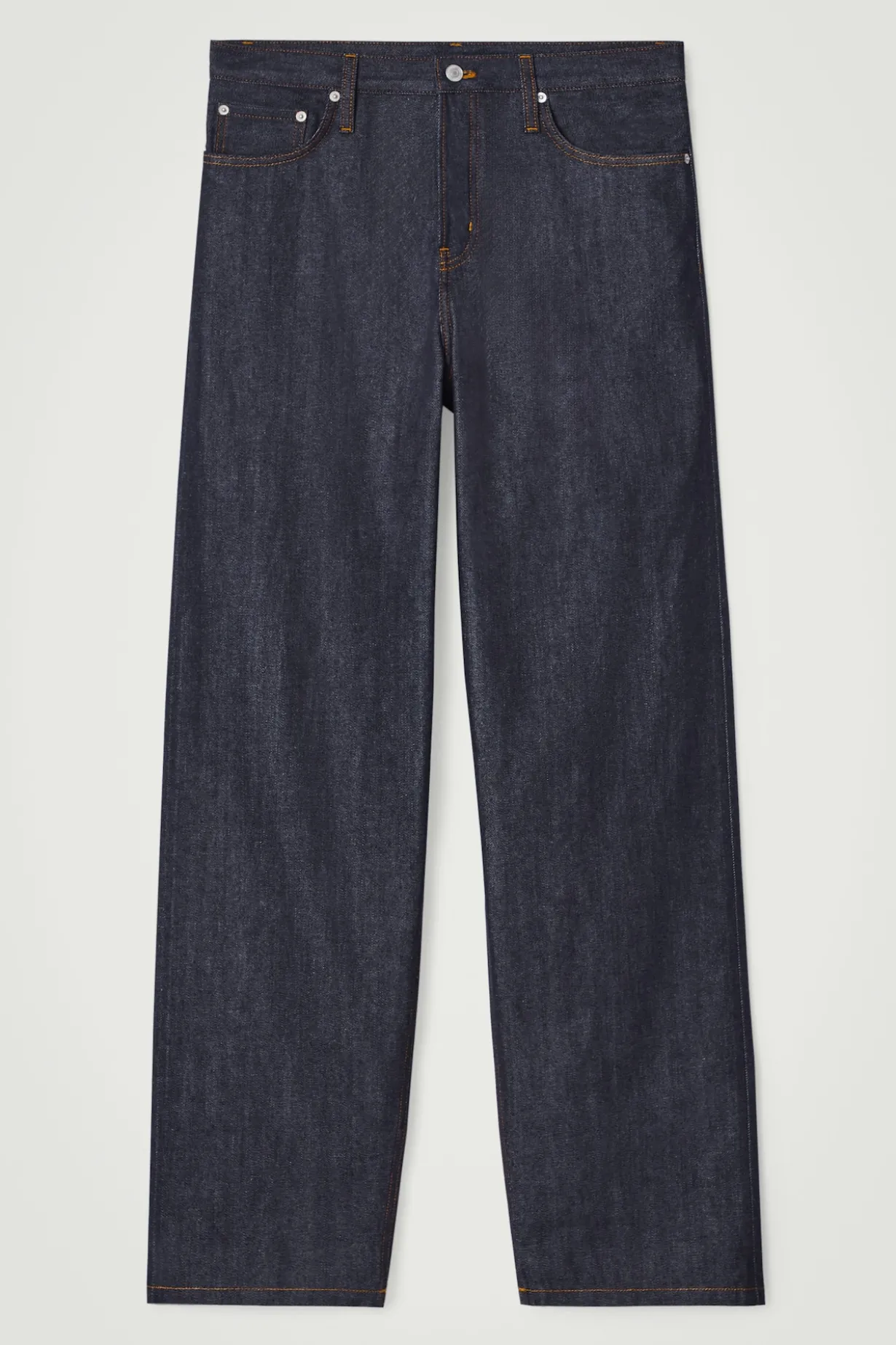 RIDER LOCKERE SELVEDGE-JEANS MIT GERADEM BEIN
