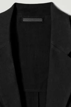ÄRMELLOSER BLAZER AUS LEINEN-MIX