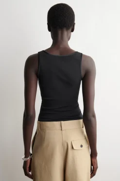 ÄRMELLOSES TANKTOP AUS BAUMWOLLJERSEY