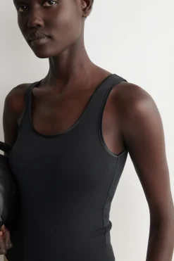 ÄRMELLOSES TANKTOP AUS BAUMWOLLJERSEY
