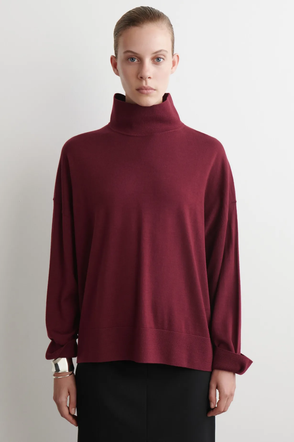 ROLLKRAGENPULLOVER AUS MERINOWOLLE